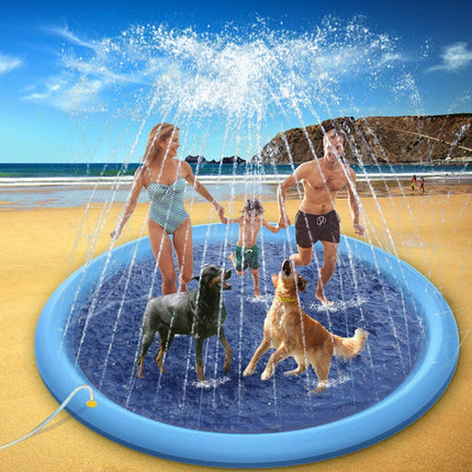 Pet Dog Sprinkler Splash Pad Mat Kids Water Play Spray Pool Toy 170cm