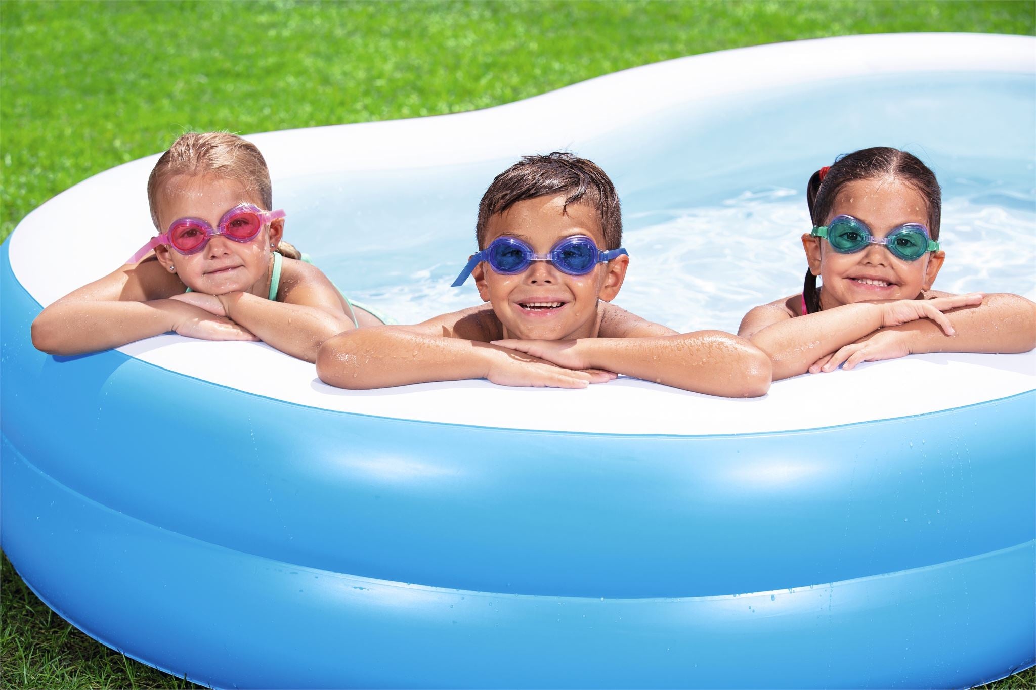 Bestway The Big Lagoon Family Above Ground Inflatable 262cm Pool ...