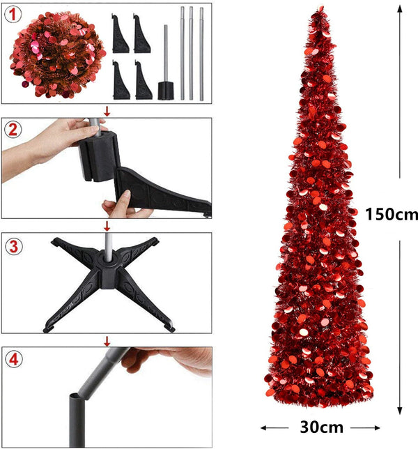 1.5M Pop Up Christmas Tree Xmas Tree
