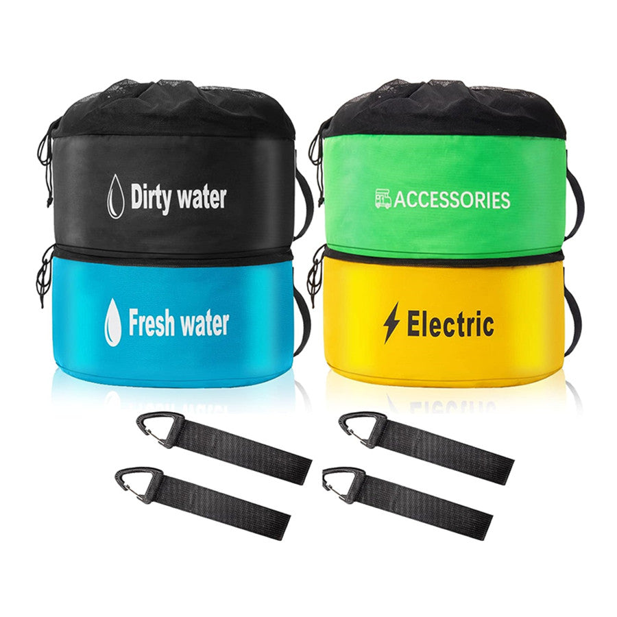 4 Pack RV Water Hose Storage Bags Caravan