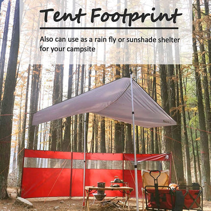 220x260cm Camping Tarp Tent Footprint Waterproof Mat Outdoor Groundsheet