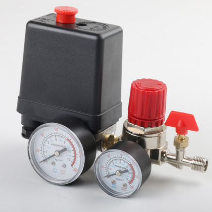 90-120PSI Pressure Switch Valve Air Compressor Control Manifold Regulator Gauges - salelink.co.nz