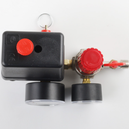 90-120PSI Pressure Switch Valve Air Compressor Control Manifold Regulator Gauges - salelink.co.nz