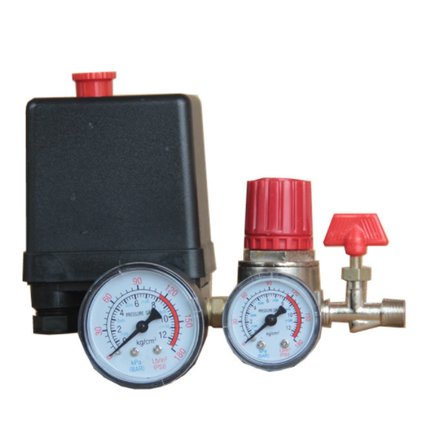 90-120PSI Pressure Switch Valve Air Compressor Control Manifold Regulator Gauges - salelink.co.nz