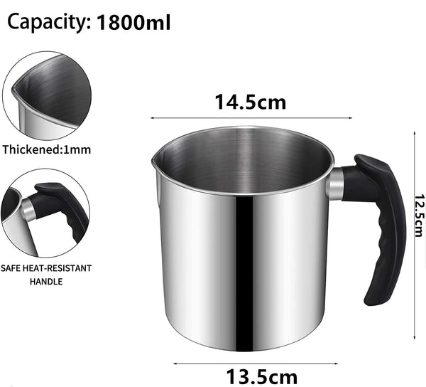 1.8L Candle Making Pouring Melting Pot Wax Melting Cup