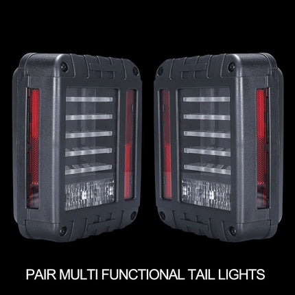 Pair LED Tail Lights Brake Rear Signal Reverse OEM For Jeep Wrangler JK 07-17 - salelink.co.nz