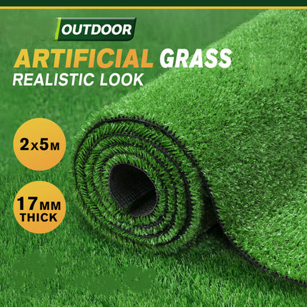 2X5M Artificial Grass 17MM 10M2 - salelink.co.nz