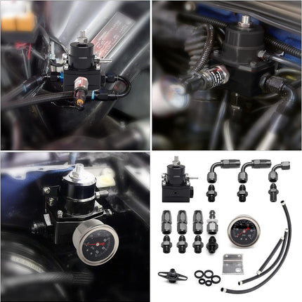 Universal Adjustable EFI Fuel Pressure Regulator Kit - salelink.co.nz