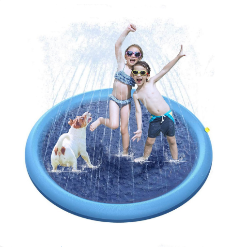 Sprinkler Inflatable Outdoor Pet Kids Splash Pad 150cm