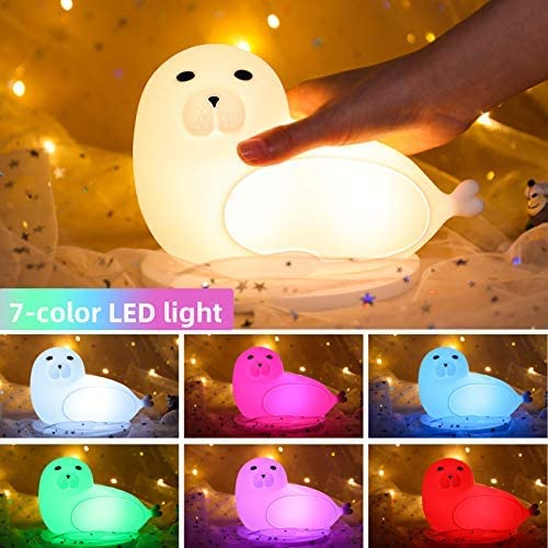 Kids Night Light Sea Lion 7 Colors LED Light