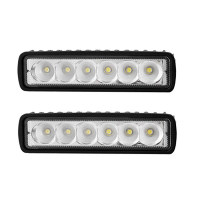 2x 6inch 30W LED Work Driving Light Bar Flood beam Lamp - salelink.co.nz