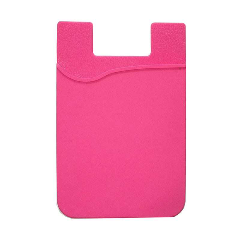 Silicone Credit Card Holder Pouch – Adhesive Sticker Pocket For Cell Phone Back, Unbranded
