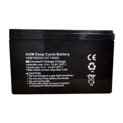 12V 12AH AMP Hour Battery AGM SLA Deep Cycle Dual Fridge Solar Power 12 Volt - salelink.co.nz