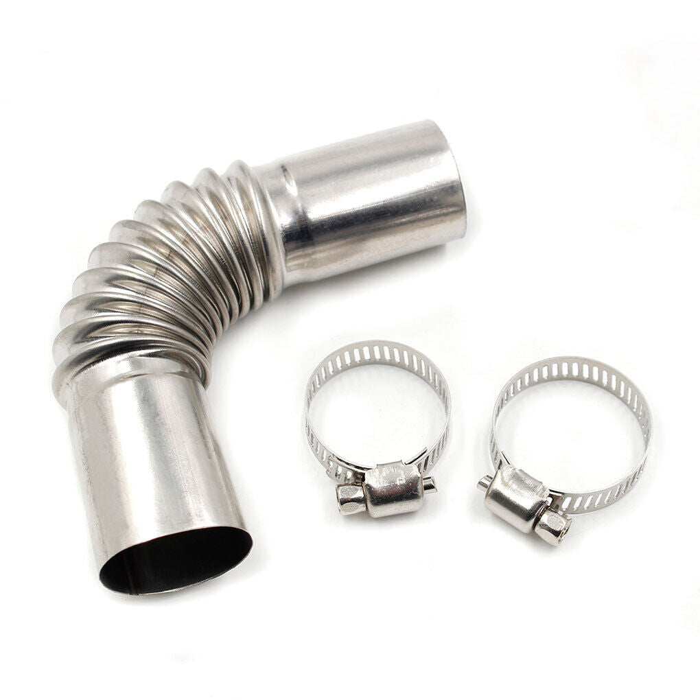 24mm Exhaust Pipe Tube Elbow Connector Diesel Heater With Clamps For Webasto