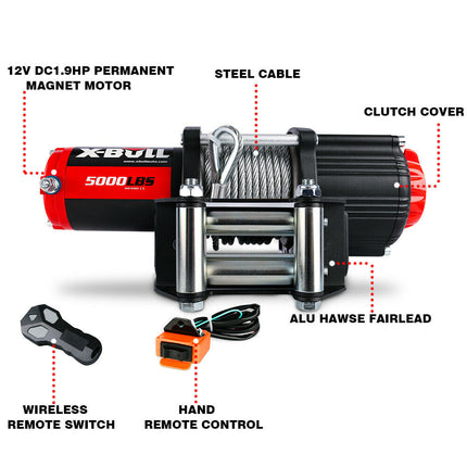 X-BULL Electric Winch 5000LBs - salelink.co.nz