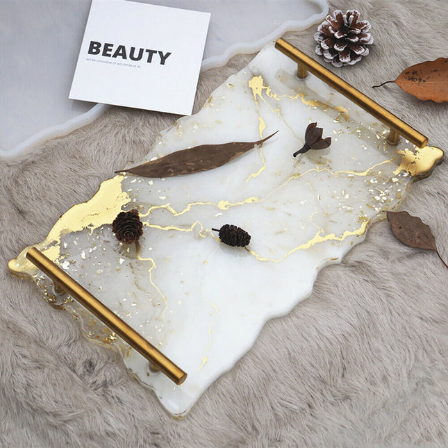Silicone Tray Moulds Mold Irregular Coaster Resin Craft DIY - salelink.co.nz
