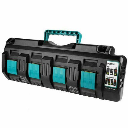 DC18SF 18V Lithium-Ion Rapid Optimum 4-Port Charger for Makita Lithium Battery - salelink.co.nz