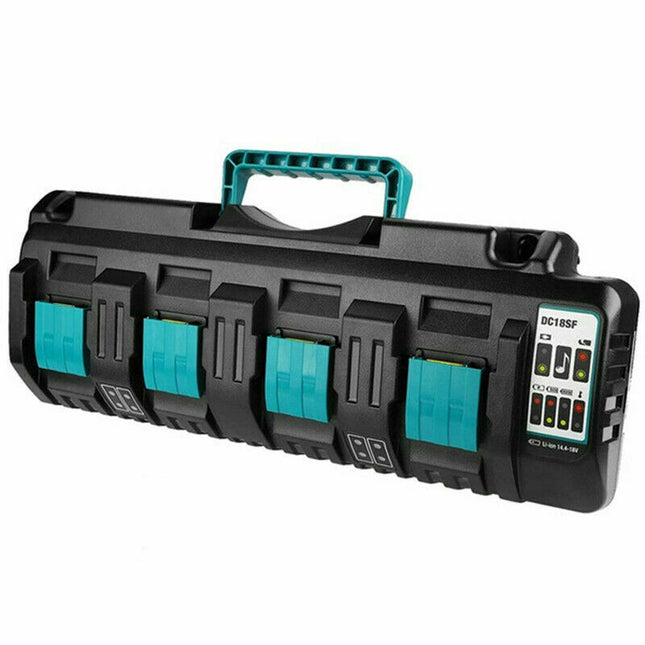 DC18SF 18V Lithium-Ion Rapid Optimum 4-Port Charger for Makita Lithium Battery - salelink.co.nz