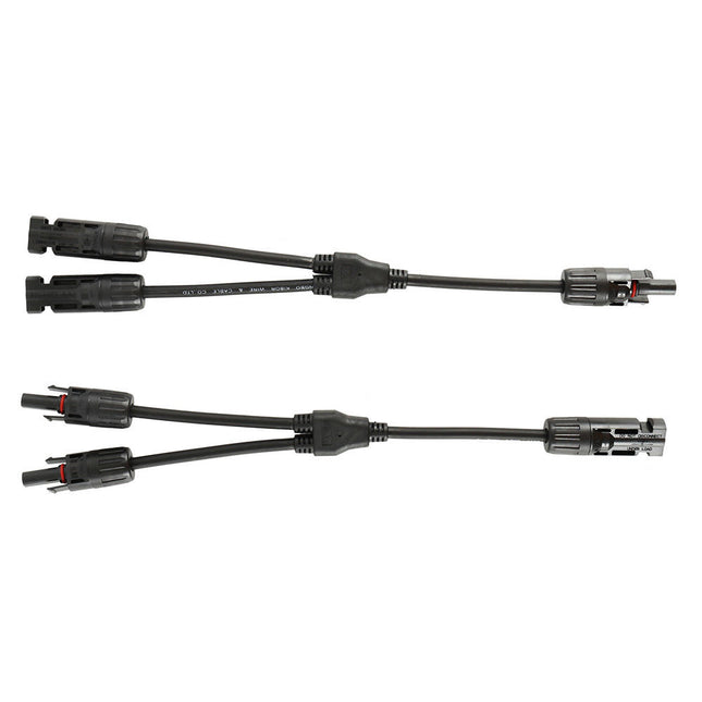 MC4 Y Branch Connectors Cable Solar Panel Cables Connector MC4 Cable Connector - salelink.co.nz