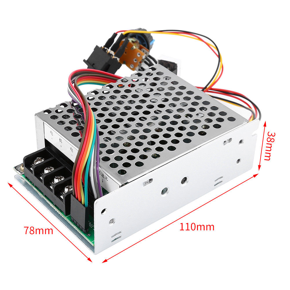 DC 12-60V 40A PWM Motor Speed Controller – Reversibel, Regler Für Bürstenmotoren