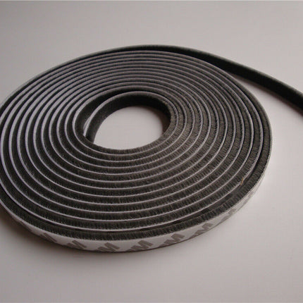 5m Weather Draught Excluder Brush Strip Window Door Seal Tape Self-adhesive - salelink.co.nz