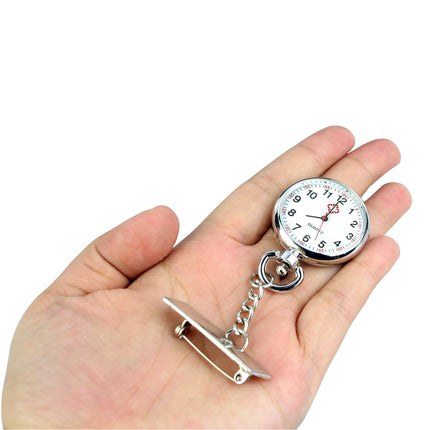 Silver Nurse Nursing Pendant Pocket Fob Brooch Watch - salelink.co.nz