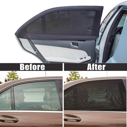 2x Universal Sun Shades Rear Side Seat Car Window Socks Protection - salelink.co.nz