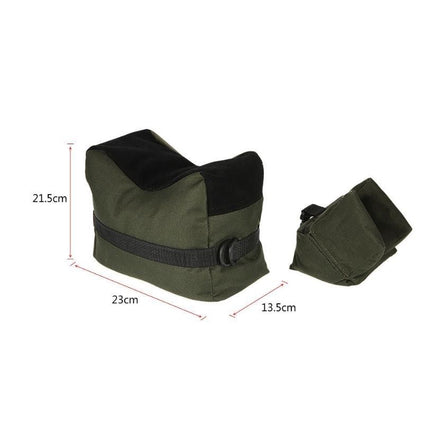 Shooting Range Sand Bag Set Rifle Bench Rest Stand Front Rear Bag Hunting - salelink.co.nz