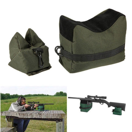 Shooting Range Sand Bag Set Rifle Bench Rest Stand Front Rear Bag Hunting - salelink.co.nz