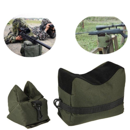 Shooting Range Sand Bag Set Rifle Bench Rest Stand Front Rear Bag Hunting - salelink.co.nz