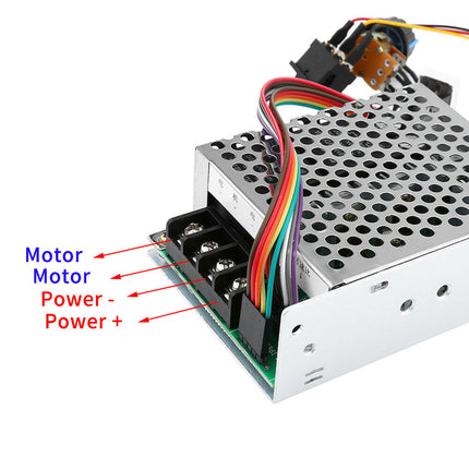 DC10V-55V 12V 24V 48V 60A PWM Motor Speed Controller CW CCW Reversible Switch - salelink.co.nz