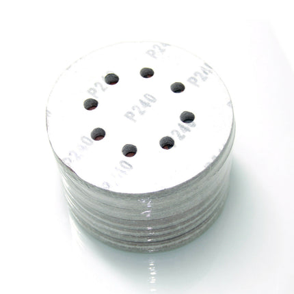 100pcs 125mm 5" Sanding Discs 60 80 100 120 240 Mixed Grit Orbital Sander Pads - salelink.co.nz