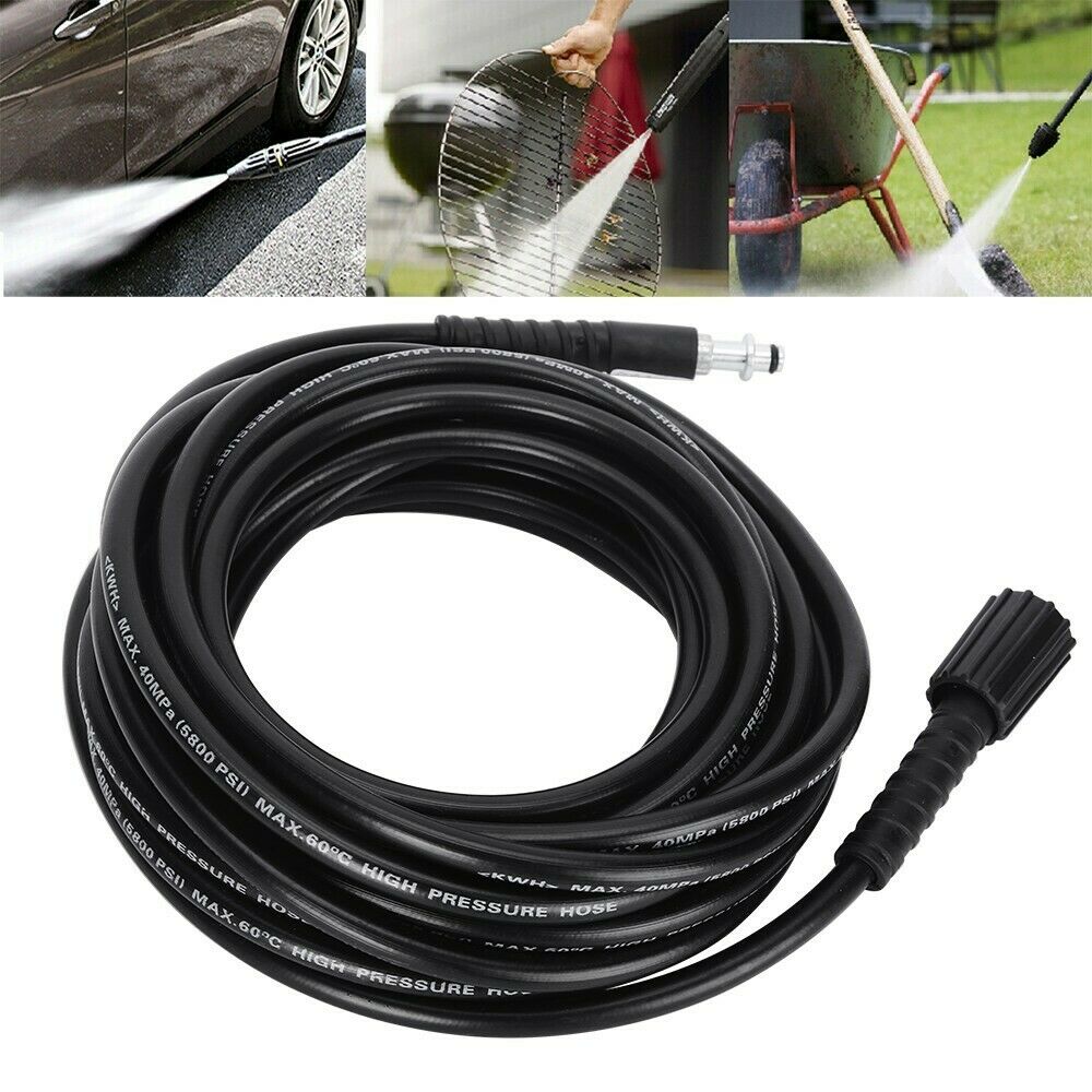 10M 5800PSI High Pressure Washer Hose M22 Connector Cleaning Replacement Pipe