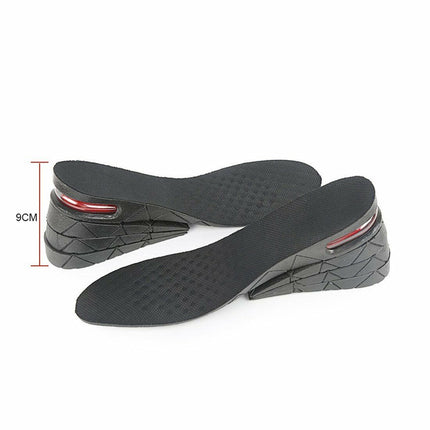 Four Layer 9CM Shoe Lift Height Increase Insoles Foam Pads Heel Insert Taller - salelink.co.nz