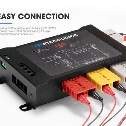 ATEM POWER Smart Hub Dual Battery System Fit DC to DC Chargers - salelink.co.nz