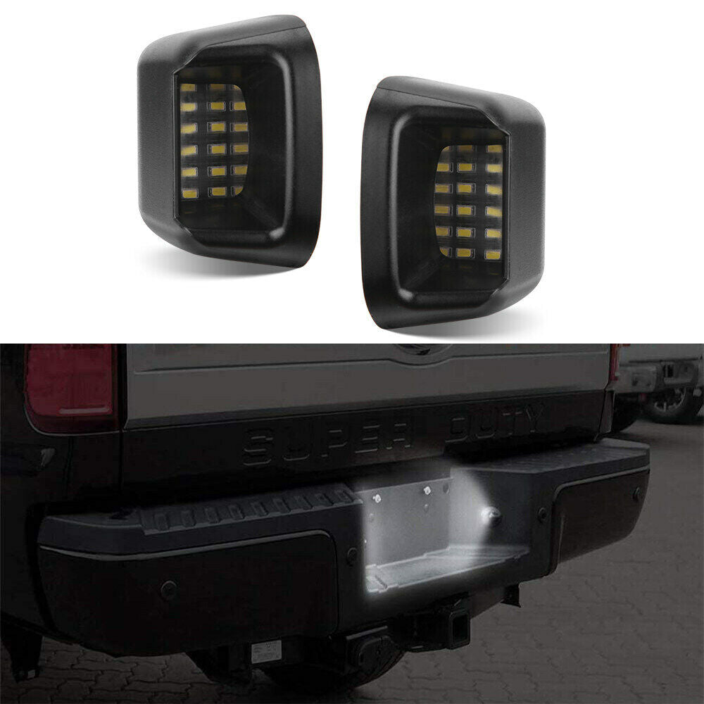 2x License LED Number Plate Lights For Nissan Navara D40 20052016 Rea