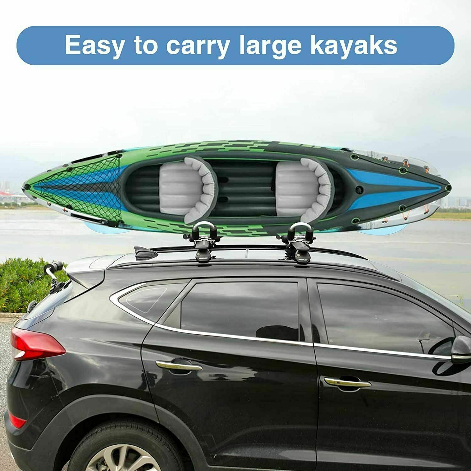 X-BULL Kayak Carrier Roof Rack Holder Folding Surfboard Watercraft Uni ...