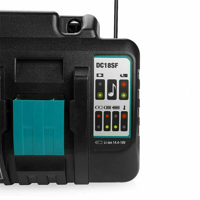 DC18SF 18V Lithium-Ion Rapid Optimum 4-Port Charger for Makita Lithium Battery - salelink.co.nz