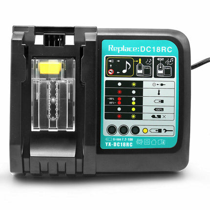 For Makita DC18RC 18V Battery Charger BL1850B BL1860B - salelink.co.nz
