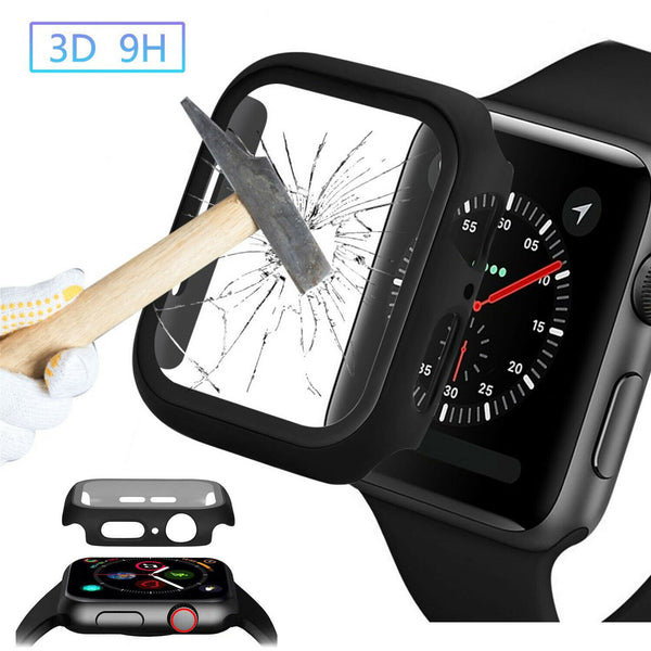 Case+Tempered Glass For Apple Watch 42mm Series 1 2 3 Bumper iwatch Serie 321 - salelink.co.nz