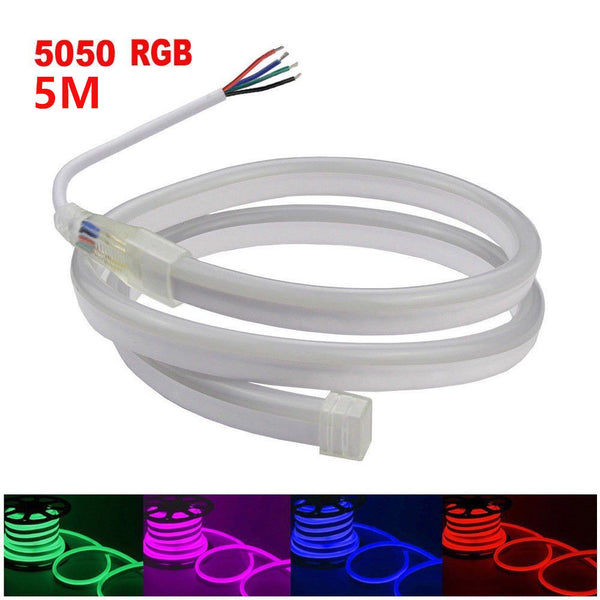 RGB Multi Colour DC 12V Flex LED Strip Neon Rope Light