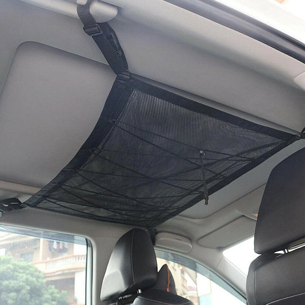 Universal Car Roof Ceiling Cargo Net Mesh Storage Bag Pockets Pouch For SUV Van