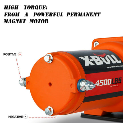 X-Bull Electric Winch 4500LBS - salelink.co.nz