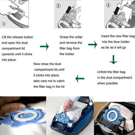 12 Vacuum Cleaner Bags for Miele 3D GN C2 C3 S2 S5 S8 S5211 S5210 S8310 - salelink.co.nz