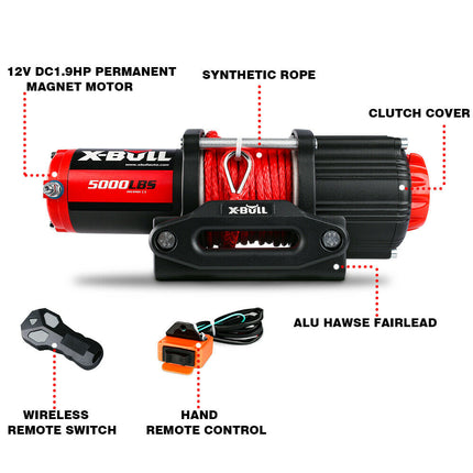 X-Bull Electric Winch 5000LBS - salelink.co.nz