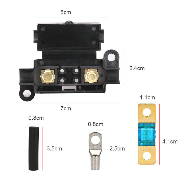 60A MIDI FUSE KIT 4 ANS Holder 7 x 60 AMP Fuses to suit Redarc BCDC Dual Battery