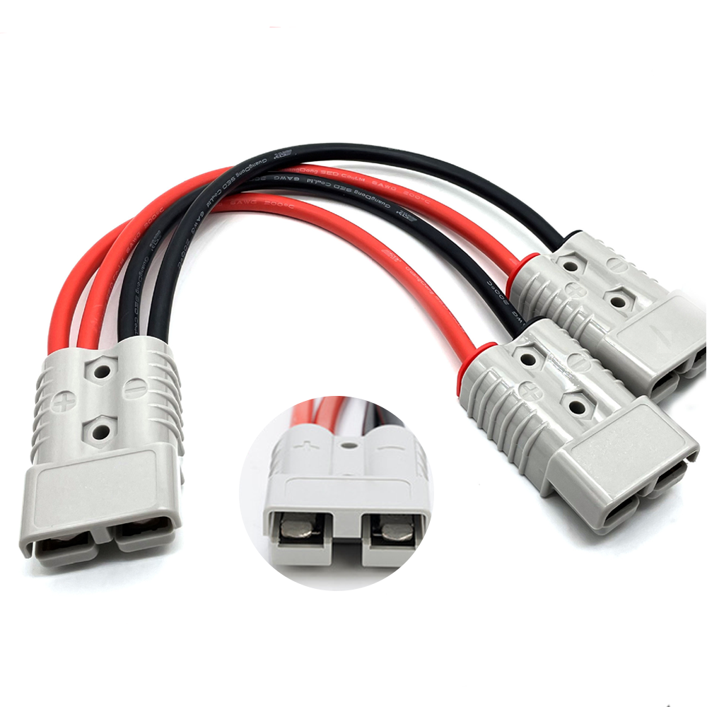 50 Amp Anderson Plug Connector Double Y Adaptor 6mm Automotive Cable