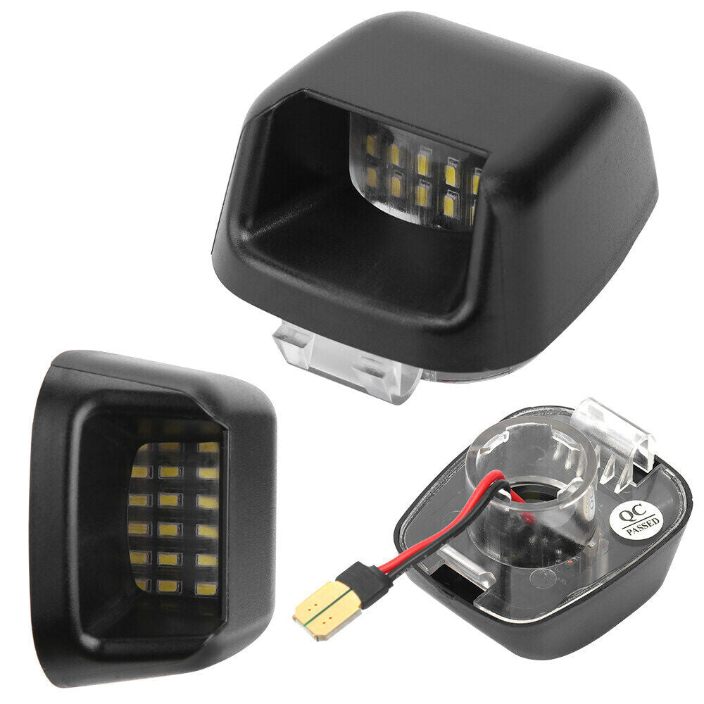 2x License LED Number Plate Lights For Nissan Navara D40 20052016 Rea