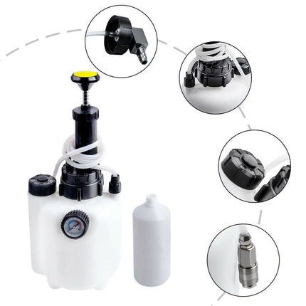 3L Manual Pressure Brake Clutch Bleeding System Tool Fluid Bleeder Kit hand pump - salelink.co.nz