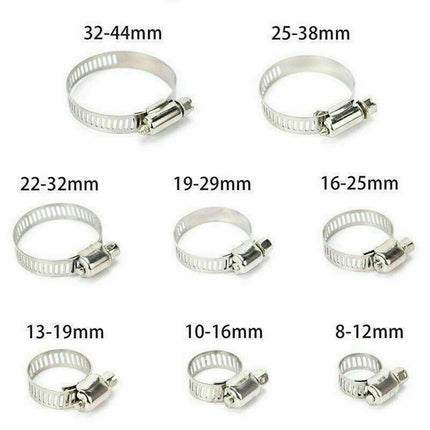 90PCS Hose Pipe Clamps Clips 8-32MM + Z Shaped Tool - salelink.co.nz